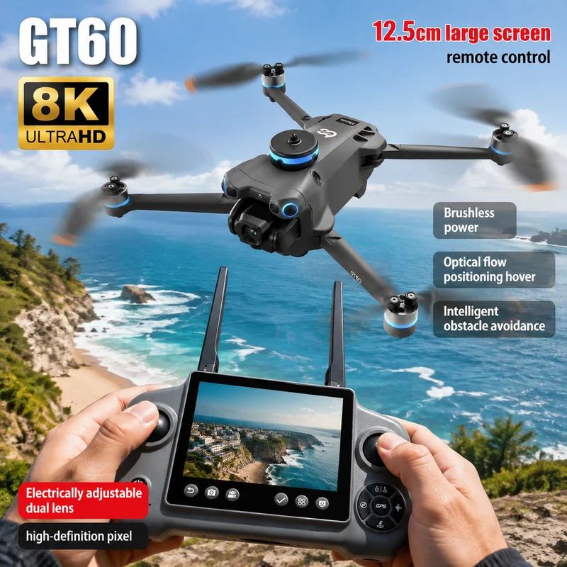 Drone Gps Mount - NIEUWE GT60 Mini Drone Dubbele Camera's