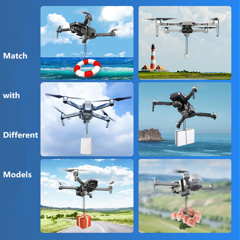 Drone Airdrop-systeem voor DJI - Drone Landing Gear recensie en prijs